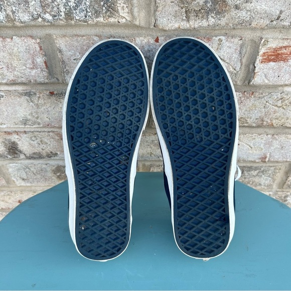 Vans Authentic Navy Blue Canvas Low Top Sneakers Men’s 8/Women’s 9.5 Skate Shoe - Picture 6 of 8